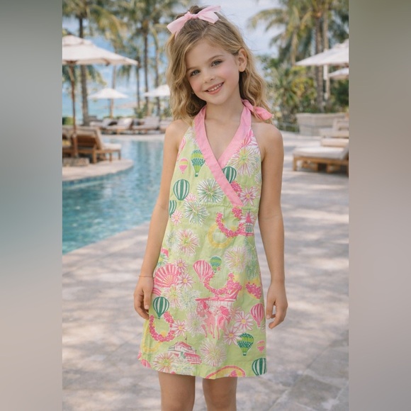 Lilly Pulitzer Other - Lilly Pulitzer Derby Days Halter Dress Size 7 White Label